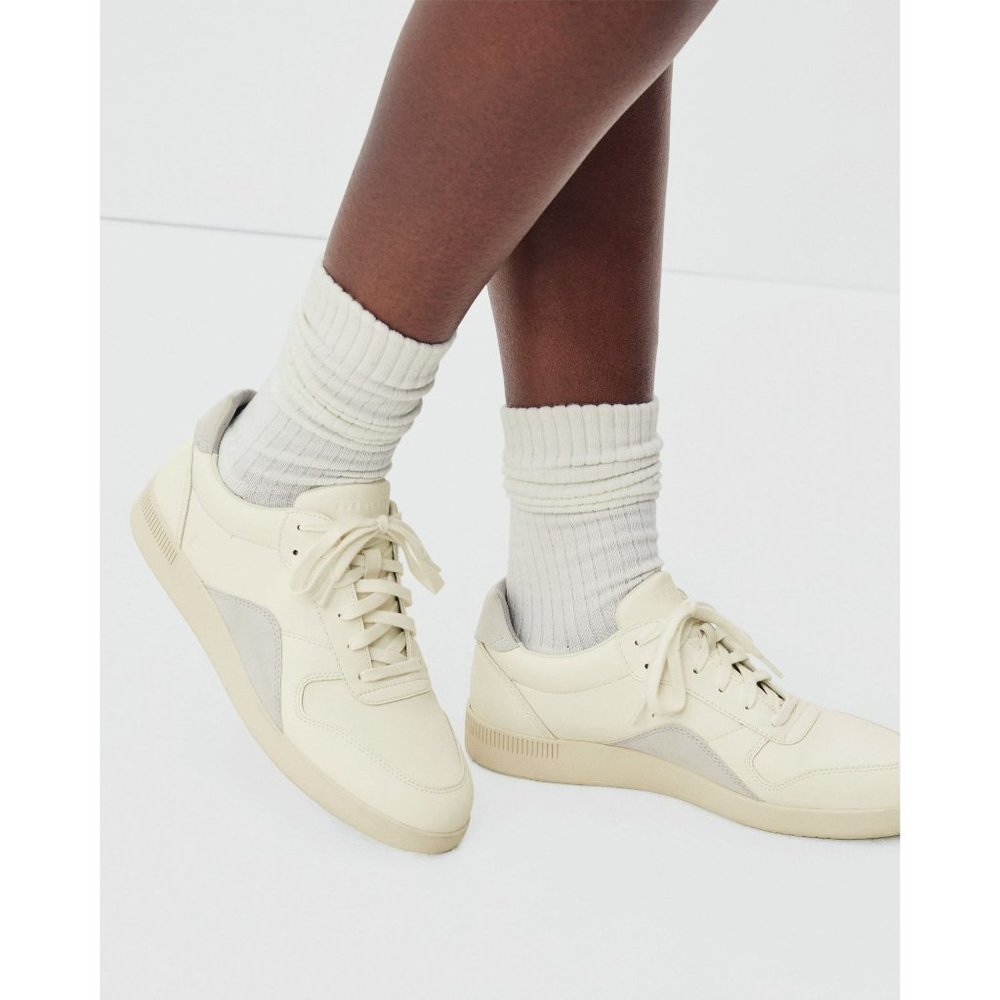 Everlane The ReLeather Court Sneaker Off White Ivory Mens 9.5 Womens 11.5